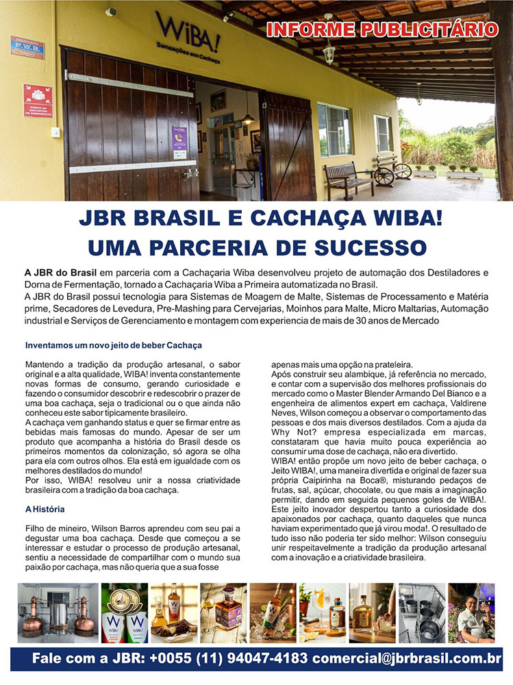 JBR Brasil e Cachaça WIBA